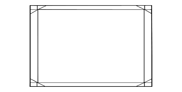 Black frame transparent image
